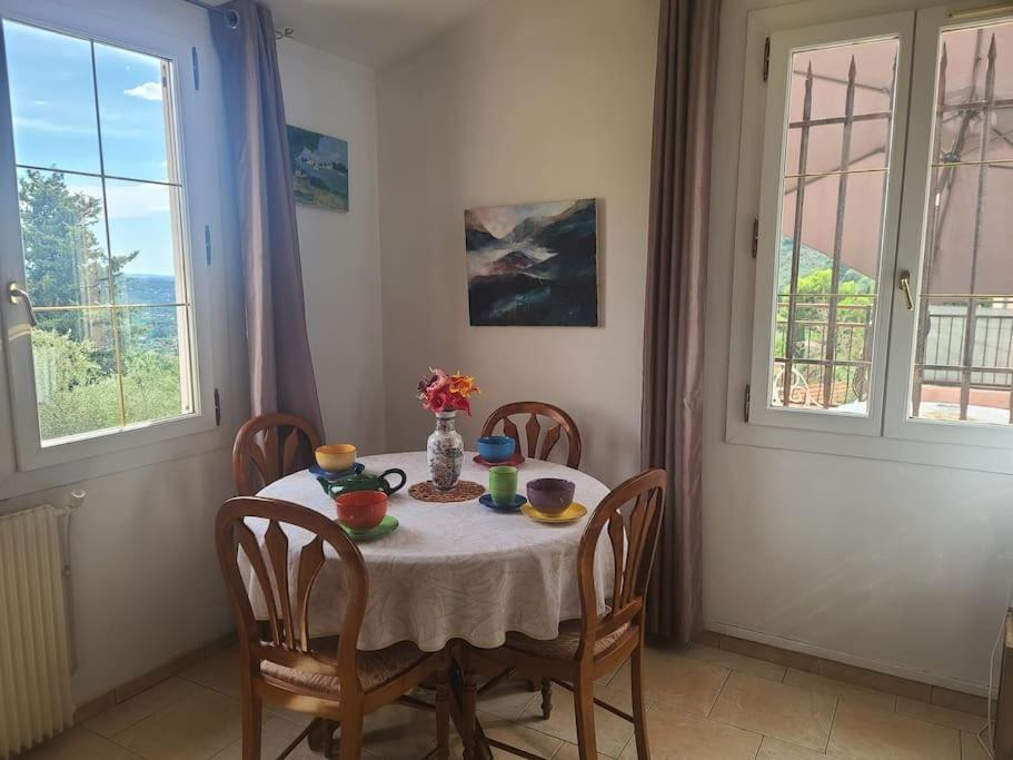 De 1 A 6 Avec Terrasse Solarium, Vue Panoramique Et Parking Gratuit Grasse Exterior foto